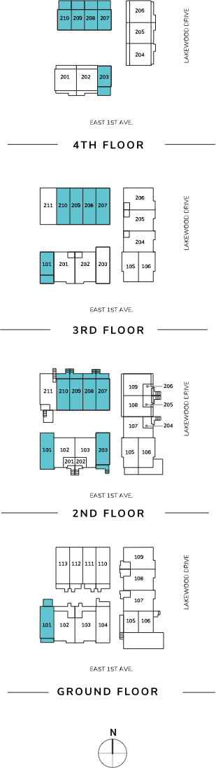 Unit location within the building